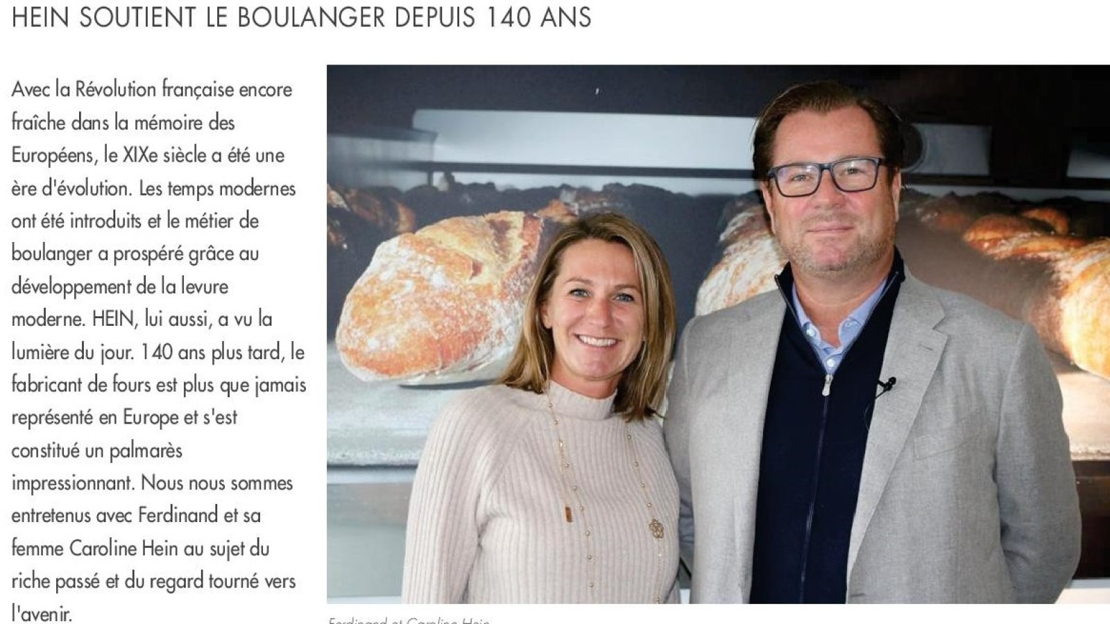140 ANS HEIN Fabrique de Fours